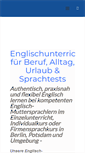 Mobile Screenshot of englischunterricht-berlin.de